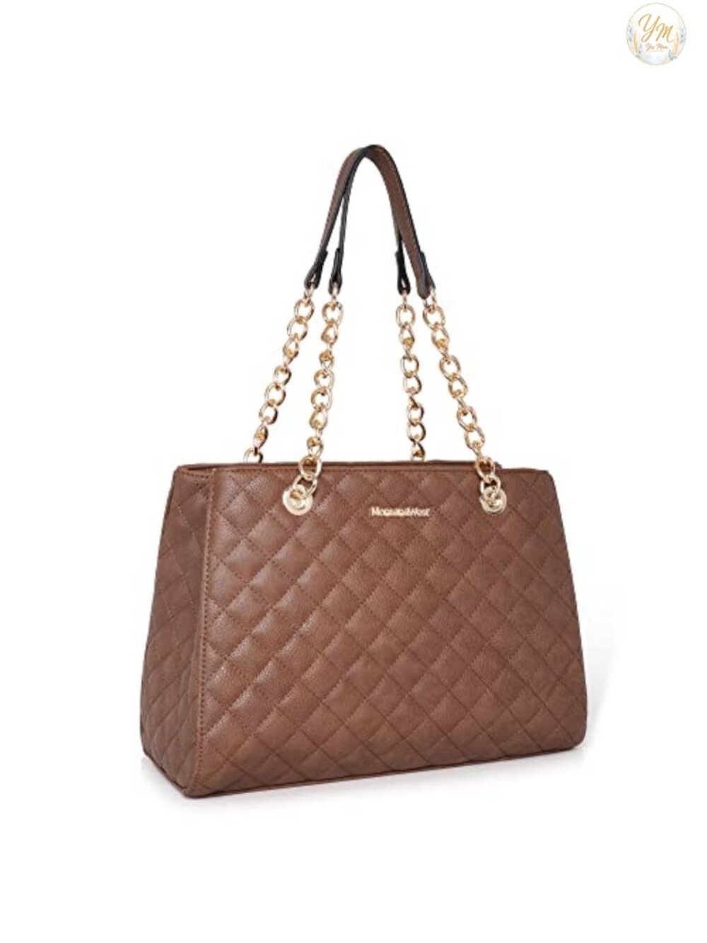 Quilted Chain Tote Bag Shoulder Purse Satchel Handbag